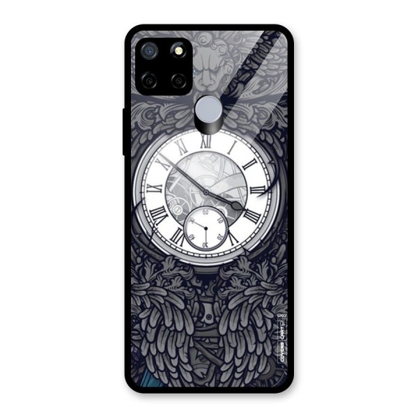 Artsy Wall Clock Glass Back Case for Realme C15