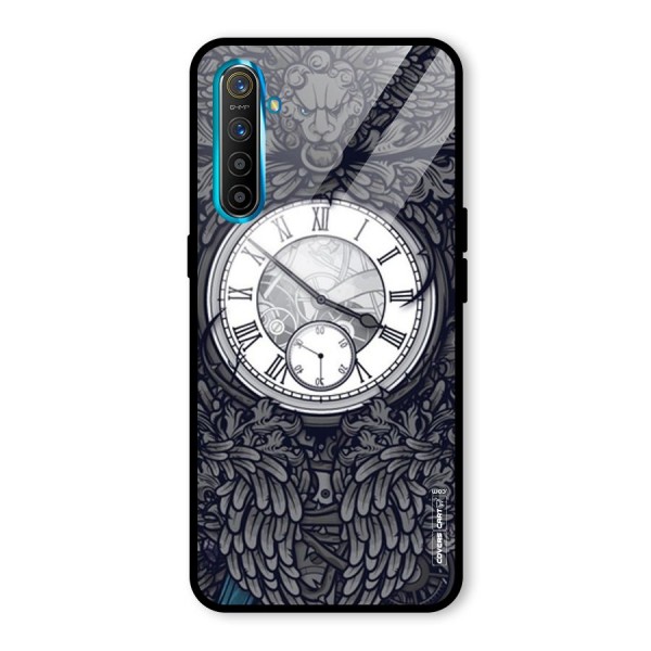 Artsy Wall Clock Glass Back Case for Realme XT