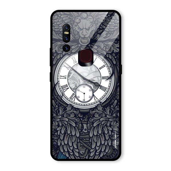 Artsy Wall Clock Glass Back Case for Vivo V15