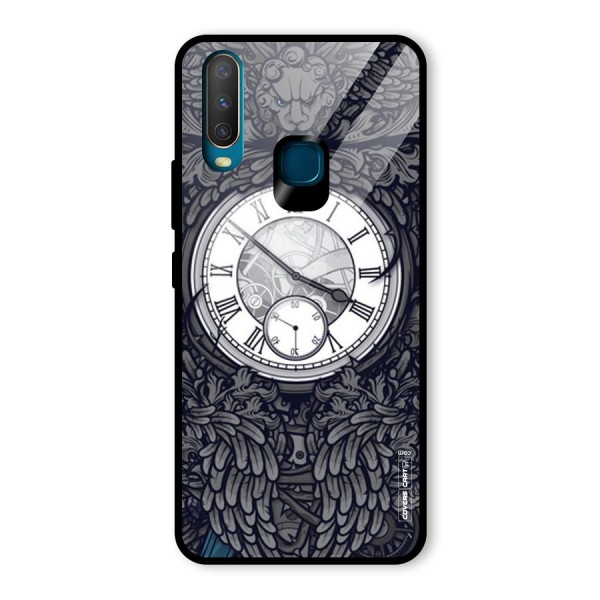 Artsy Wall Clock Glass Back Case for Vivo Y12