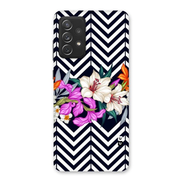 Artsy ZigZag Floral Back Case for Galaxy A72