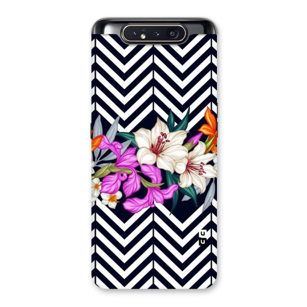 Artsy ZigZag Floral Back Case for Galaxy A80