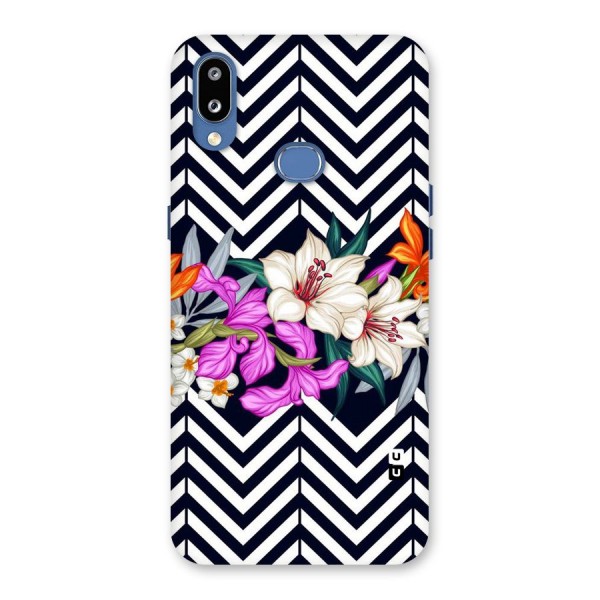 Artsy ZigZag Floral Back Case for Galaxy M01s