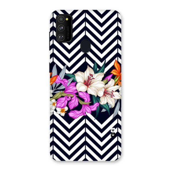 Artsy ZigZag Floral Back Case for Galaxy M21