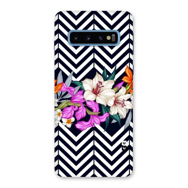 Artsy ZigZag Floral Back Case for Galaxy S10