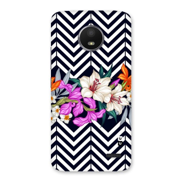 Artsy ZigZag Floral Back Case for Moto E4