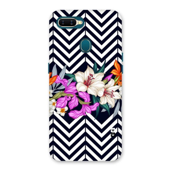 Artsy ZigZag Floral Back Case for Oppo A12