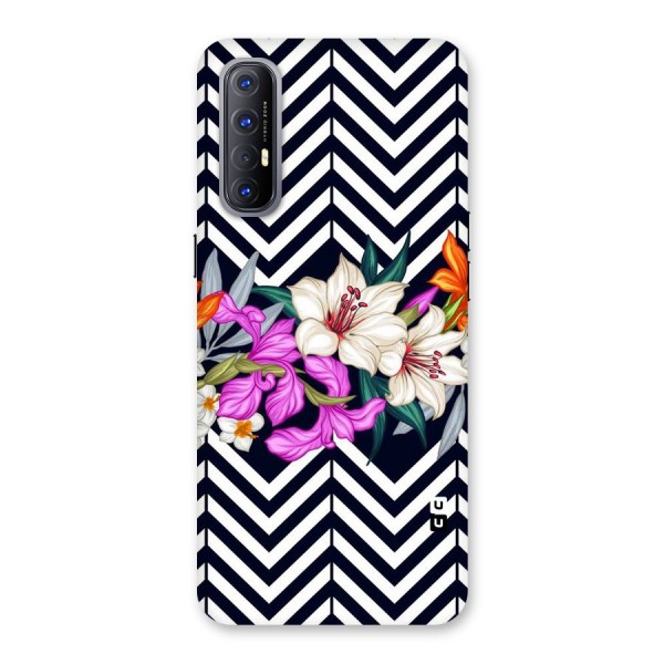 Artsy ZigZag Floral Back Case for Reno3 Pro