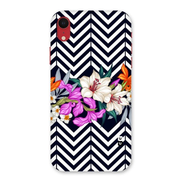 Artsy ZigZag Floral Back Case for iPhone XR