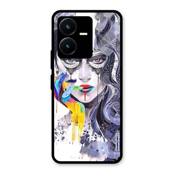 Astonishing Artwork Glass Back Case for Vivo Y22