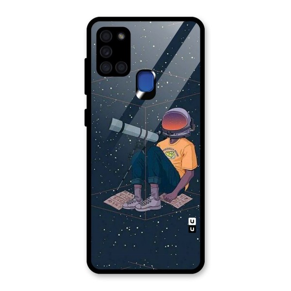 AstroNOT Glass Back Case for Galaxy A21s