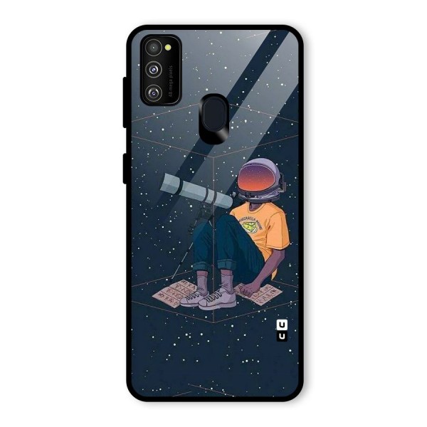 AstroNOT Glass Back Case for Galaxy M21