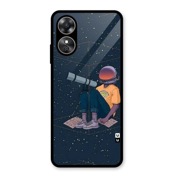 AstroNOT Glass Back Case for Oppo A17