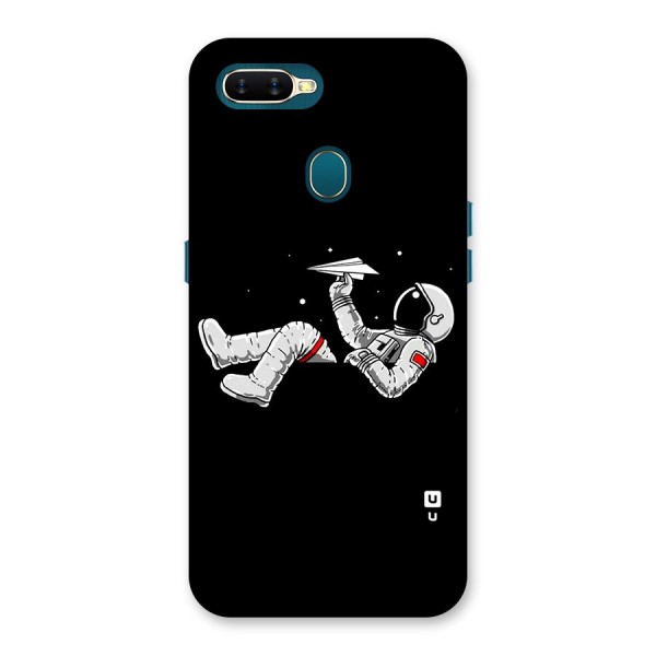 Astronaut Aeroplane Back Case for Oppo A12