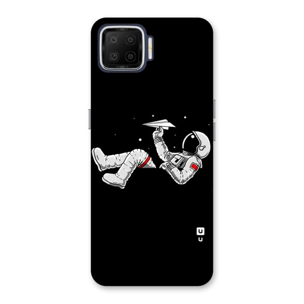 Astronaut Aeroplane Back Case for Oppo F17