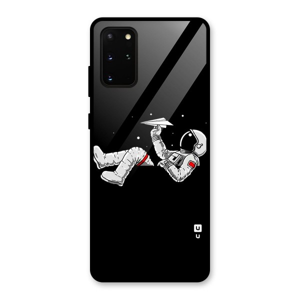 Astronaut Aeroplane Glass Back Case for Galaxy S20 Plus