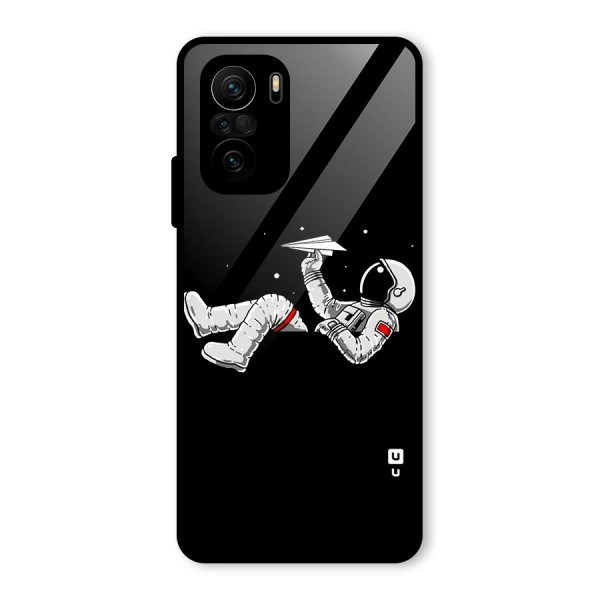 Astronaut Aeroplane Glass Back Case for Mi 11x