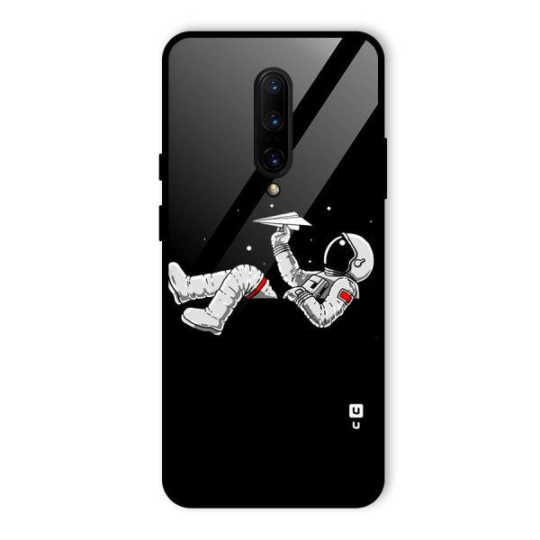 Astronaut Aeroplane Glass Back Case for OnePlus 7 Pro