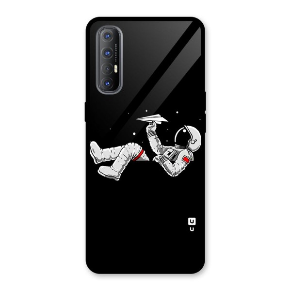 Astronaut Aeroplane Glass Back Case for Oppo Reno3 Pro