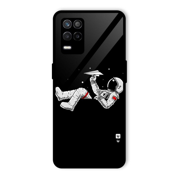 Astronaut Aeroplane Glass Back Case for Realme 9 5G