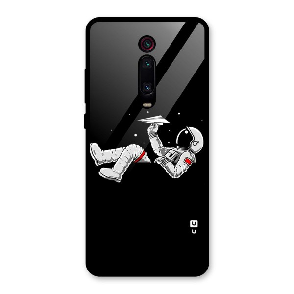 Astronaut Aeroplane Glass Back Case for Redmi K20 Pro