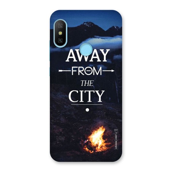 Away From City Back Case for Redmi 6 Pro