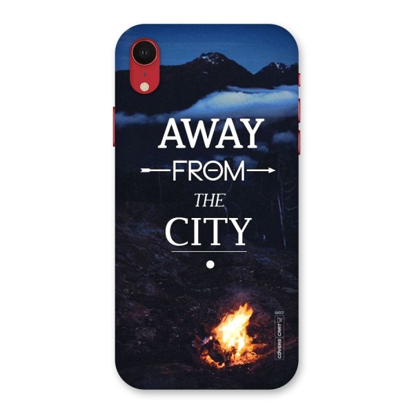 Away From City Back Case for iPhone XR