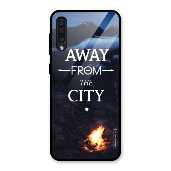 Away From City Glass Back Case for Galaxy A50s