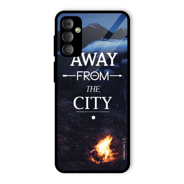 Away From City Glass Back Case for Galaxy F23