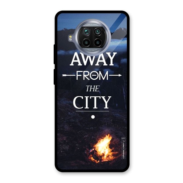 Away From City Glass Back Case for Mi 10i