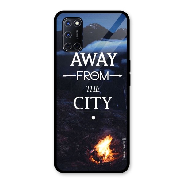 Away From City Glass Back Case for Oppo A52