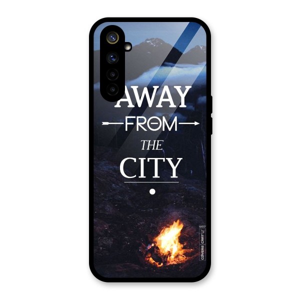 Away From City Glass Back Case for Realme 6