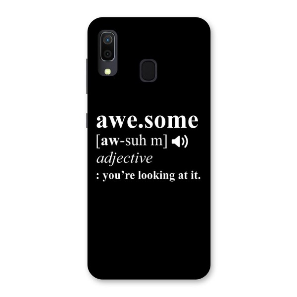 Awesome Looking at it Back Case for Galaxy A20