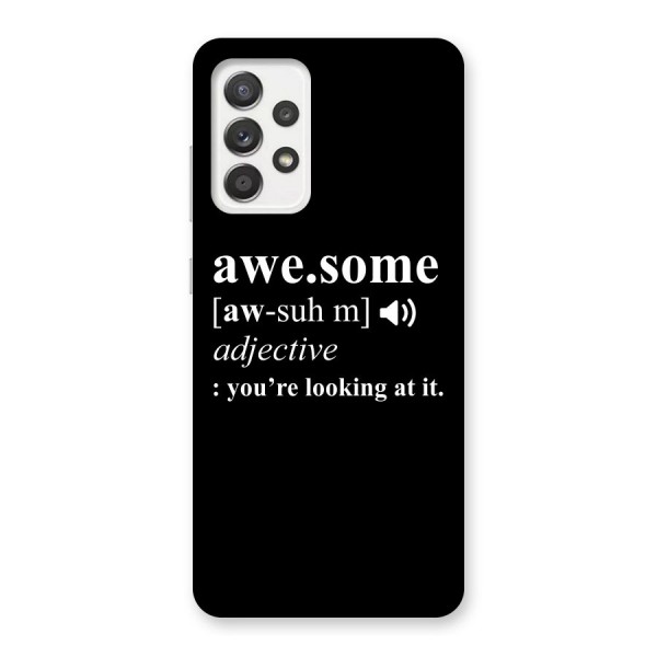 Awesome Looking at it Back Case for Galaxy A52