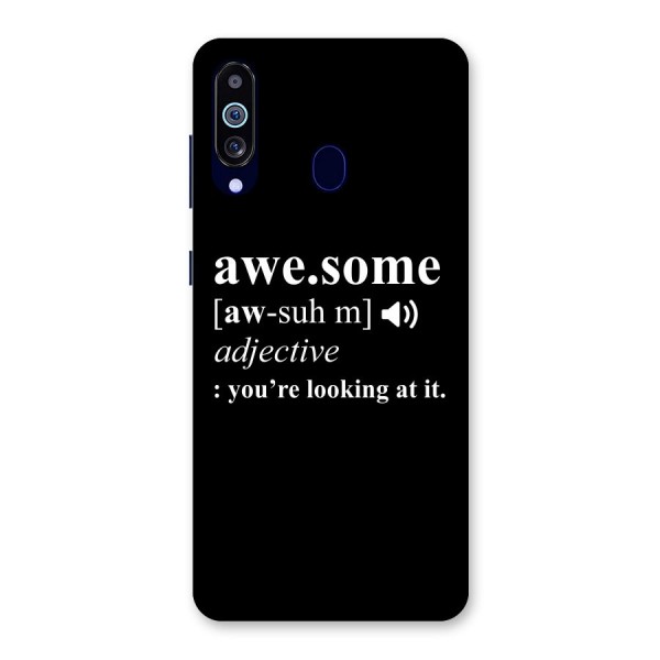 Awesome Looking at it Back Case for Galaxy A60