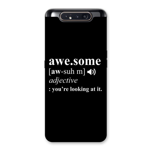 Awesome Looking at it Back Case for Galaxy A80