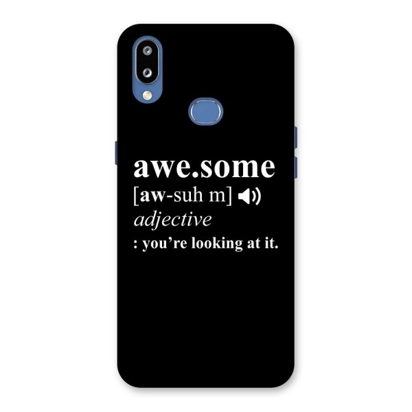 Awesome Looking at it Back Case for Galaxy M01s