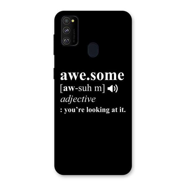 Awesome Looking at it Back Case for Galaxy M21