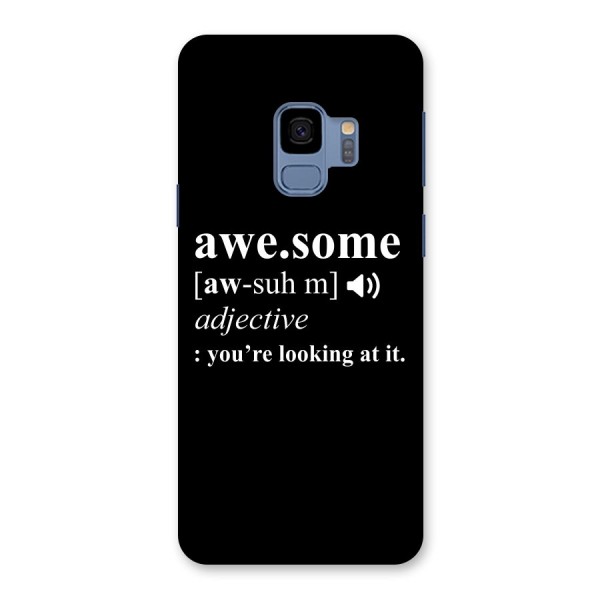 Awesome Looking at it Back Case for Galaxy S9