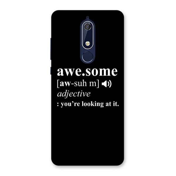 Awesome Looking at it Back Case for Nokia 5.1