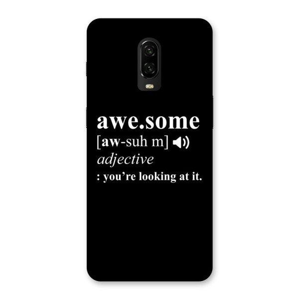 Awesome Looking at it Back Case for OnePlus 6T