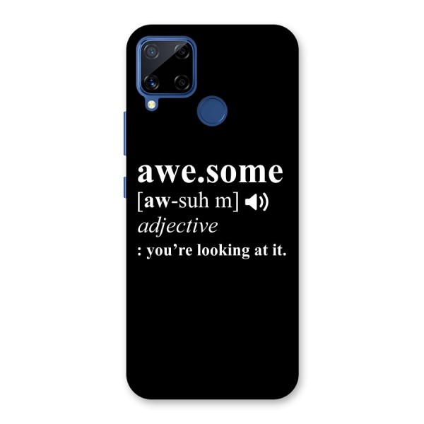 Awesome Looking at it Back Case for Realme C12