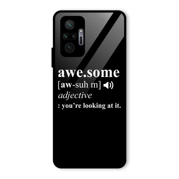 Awesome Looking at it Glass Back Case for Redmi Note 10 Pro