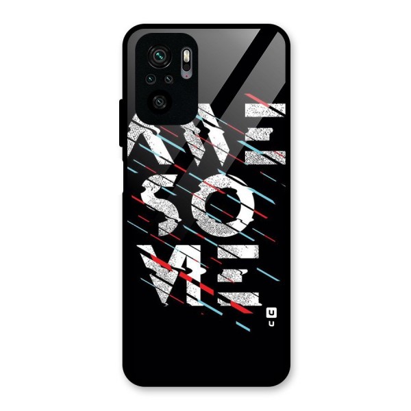 Awesome Me Glass Back Case for Redmi Note 10