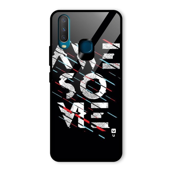 Awesome Me Glass Back Case for Vivo Y17