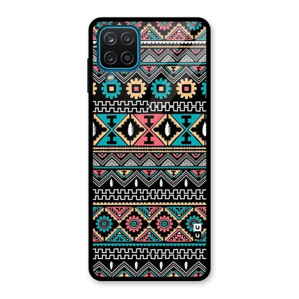 Aztec Beautiful Creativity Glass Back Case for Galaxy A12