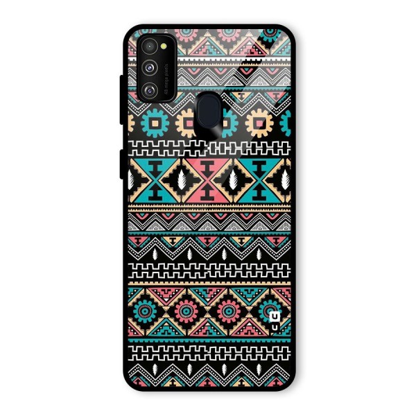 Aztec Beautiful Creativity Glass Back Case for Galaxy M21