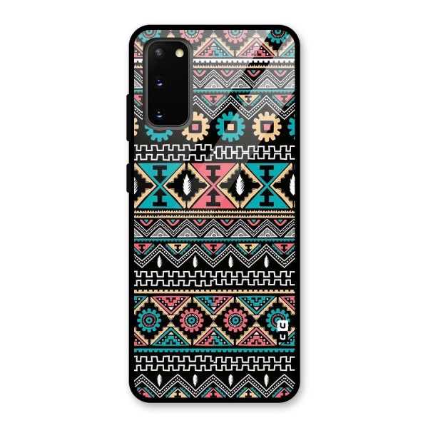 Aztec Beautiful Creativity Glass Back Case for Galaxy S20