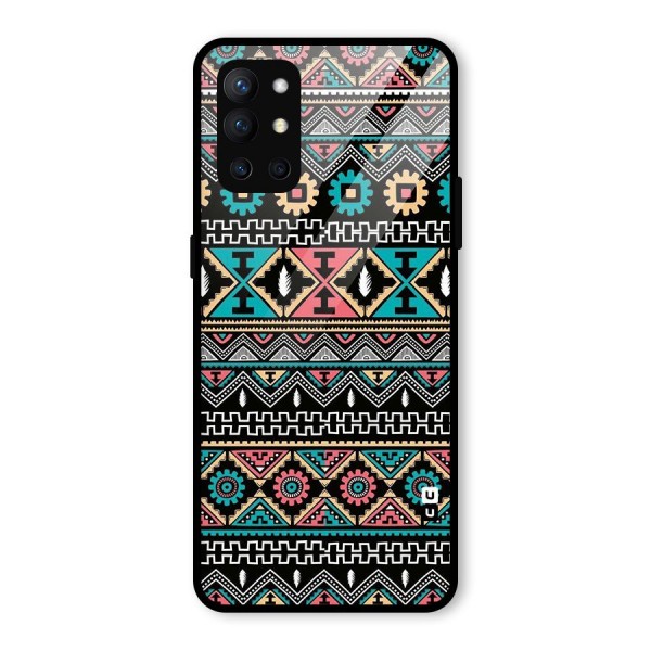 Aztec Beautiful Creativity Glass Back Case for OnePlus 9R