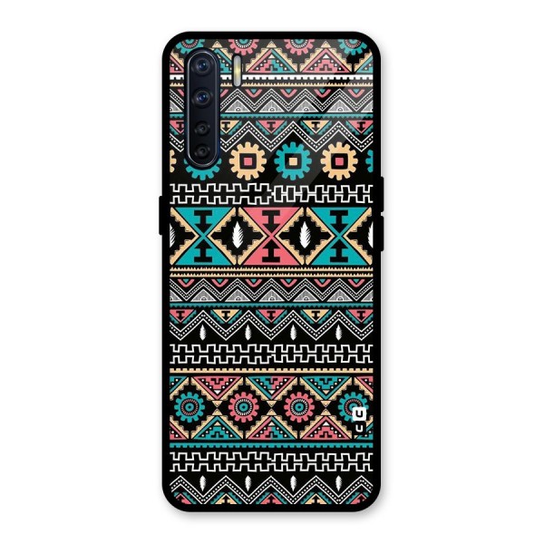 Aztec Beautiful Creativity Glass Back Case for Oppo F15